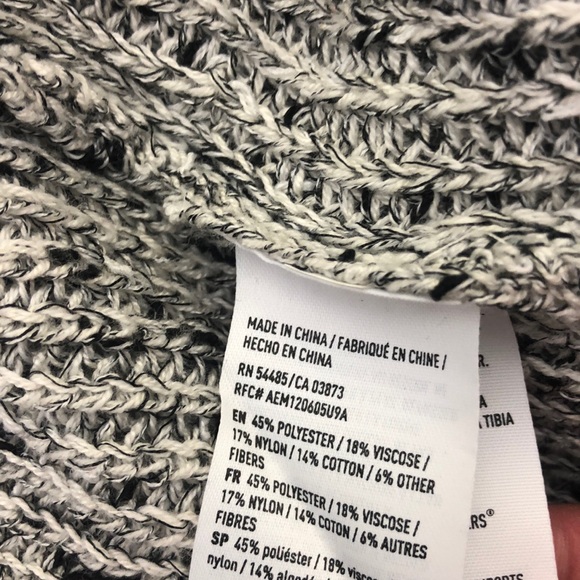 American Eagle Outfitters Gray Speckled Knit Open Front Cardigan Size S - Picture 11 of 11